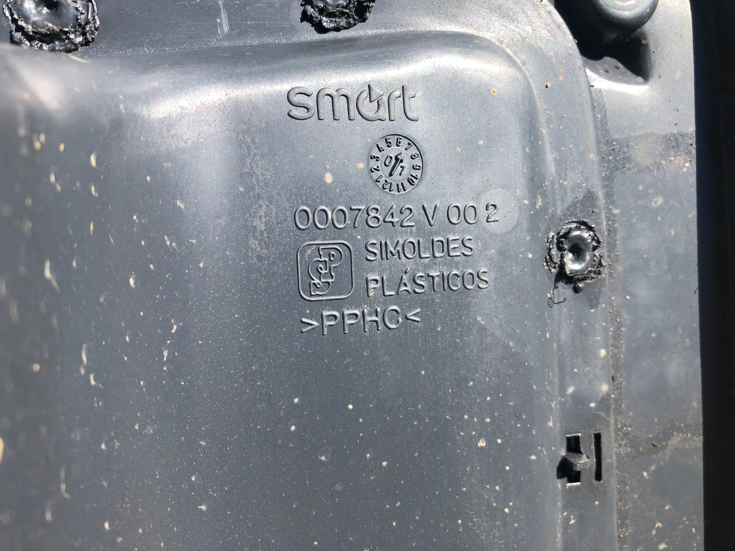 upholstery boot SMART FORTWO 0007842