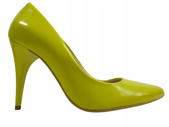 Limetka klasické lakované elegantní dámské lodičky Gianmarco 39