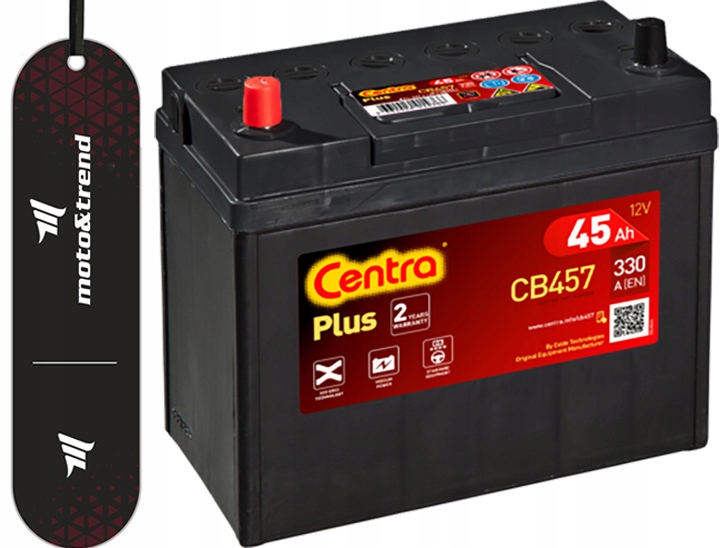 АКУМУЛЯТОРНІ ЦЕНТРИ ПЛЮС L + 45AH / 330A CB457