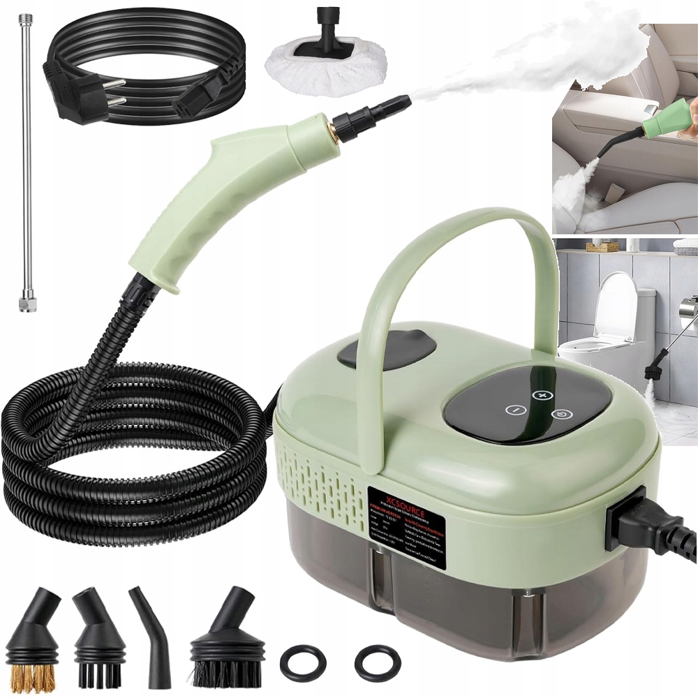 Parní Čistič 2500W 1000ML Čistič Steamer Napařovač 6 Režimů Páry Sada