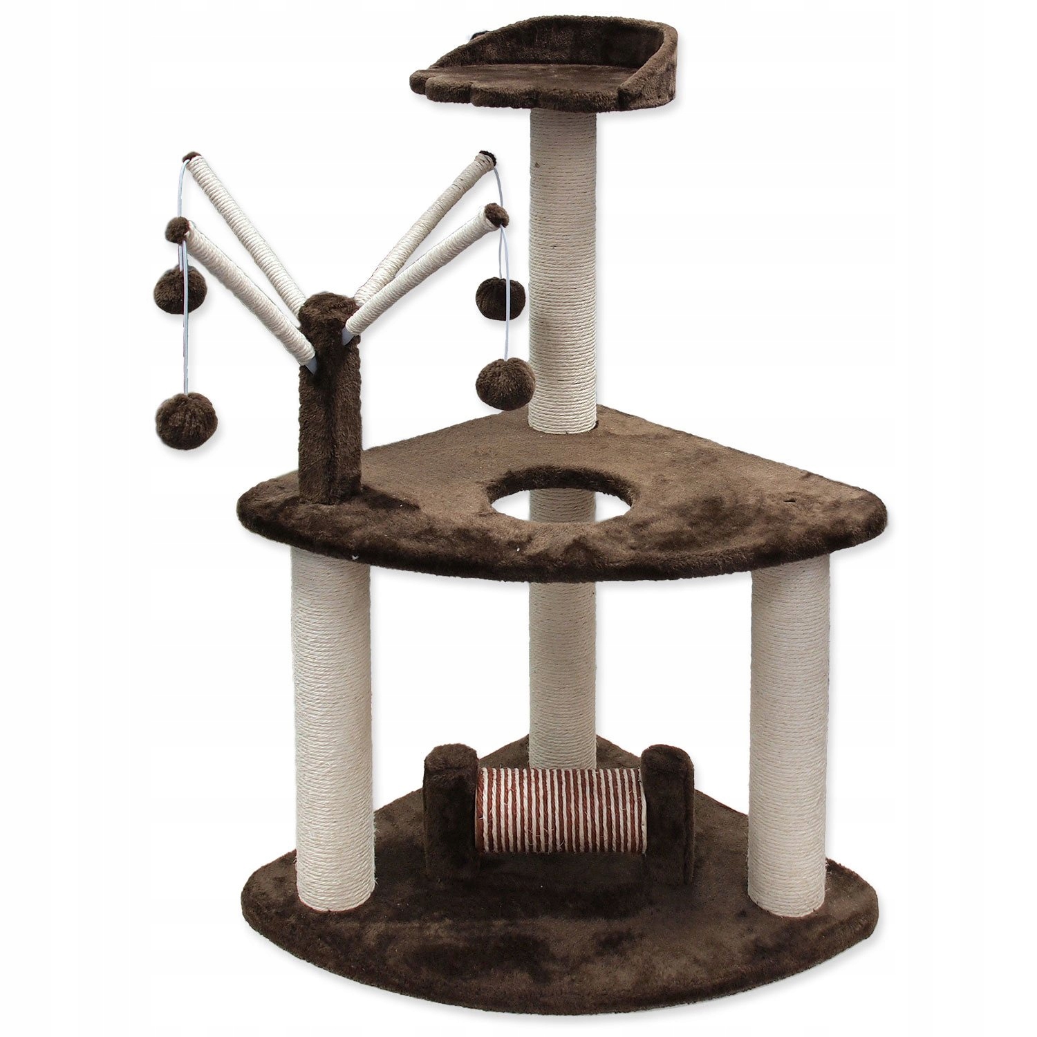 Levně Odpočívadlo Magic Cat Adriana hnědé 50x50x93cm