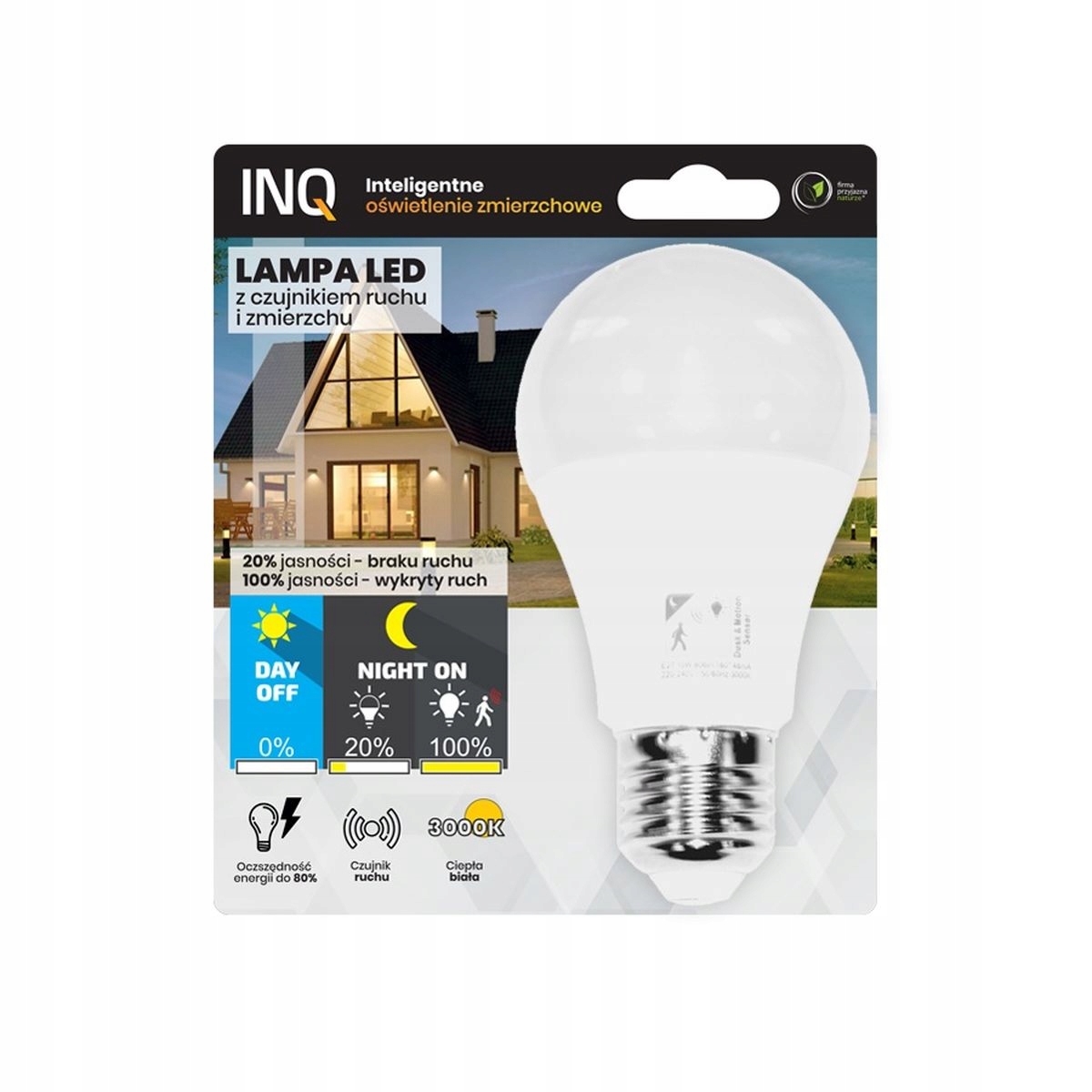 

Żarówka Led Z Czujnikiem Ruchu I Zmierzchu E27 10W