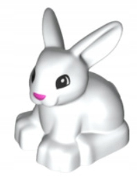 

Lego Duplo Królik Zając Króliczek biały Nowy (9g)