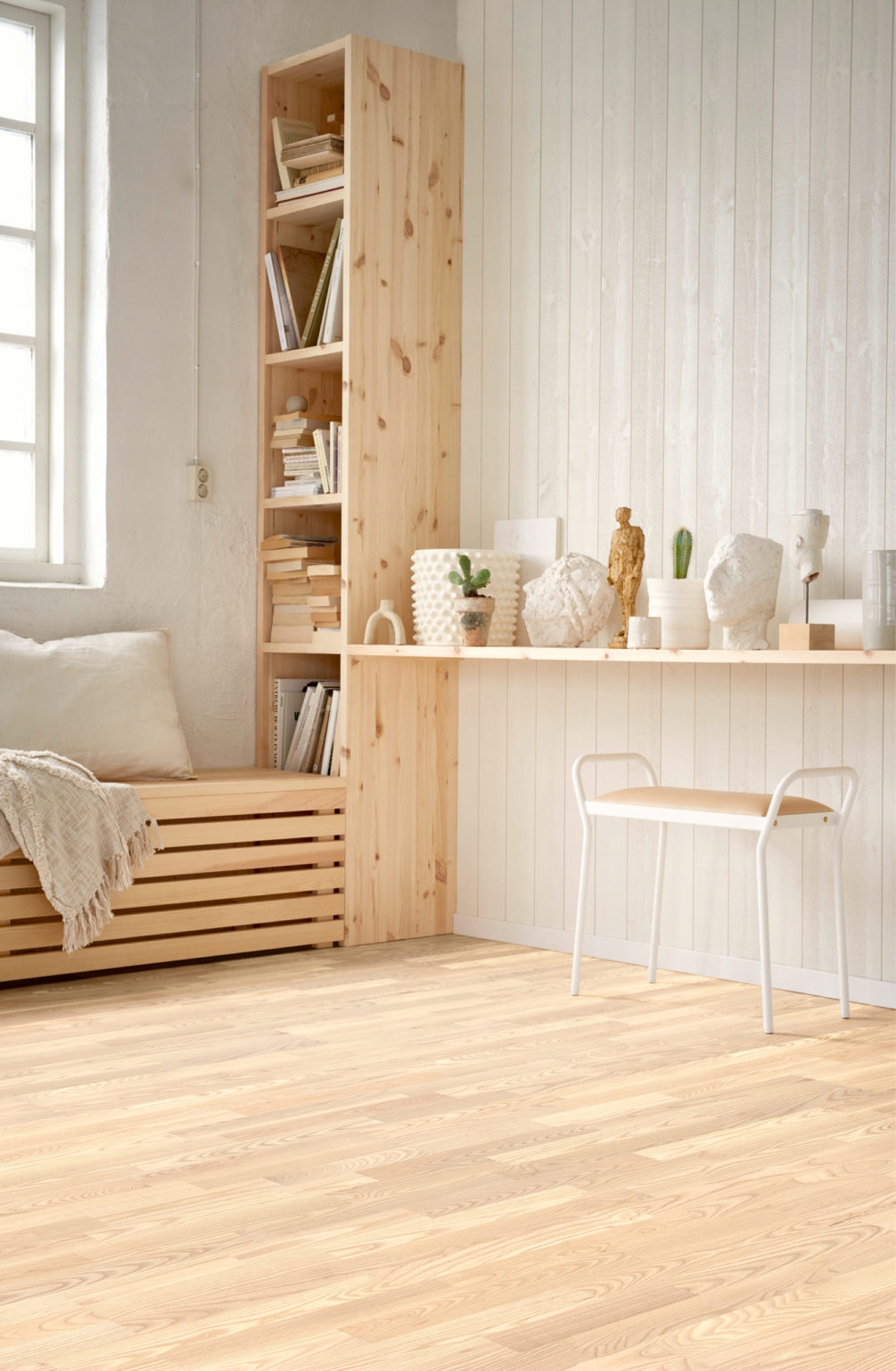 Podłoga drewniana warst. JESION L lakier szczotka