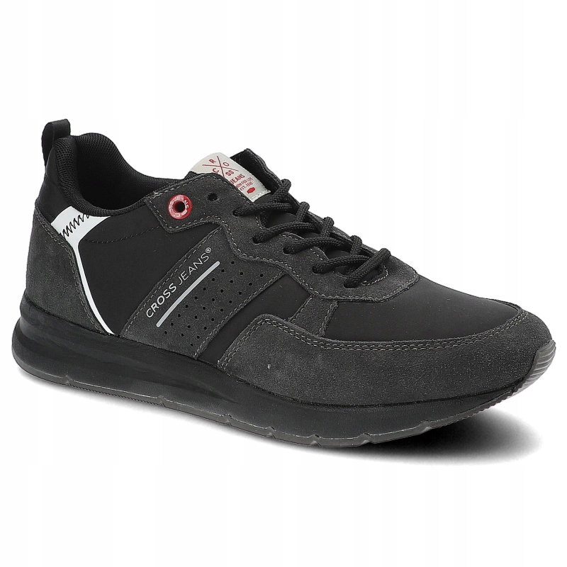 

Czarne Sneakersy Cross Jeans Buty Męskie