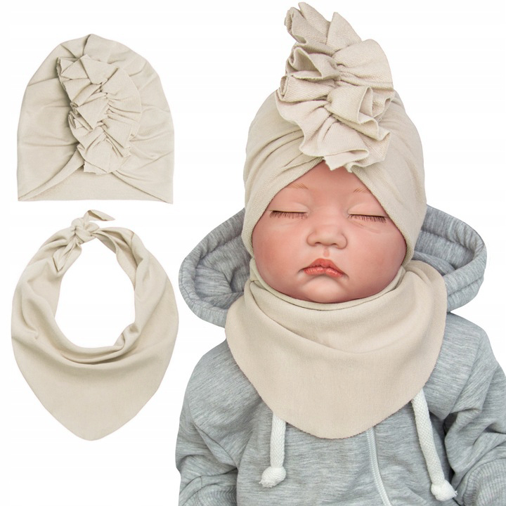 

Komplet Dresowy Turban niemowlęcy I Apaszka 44-46