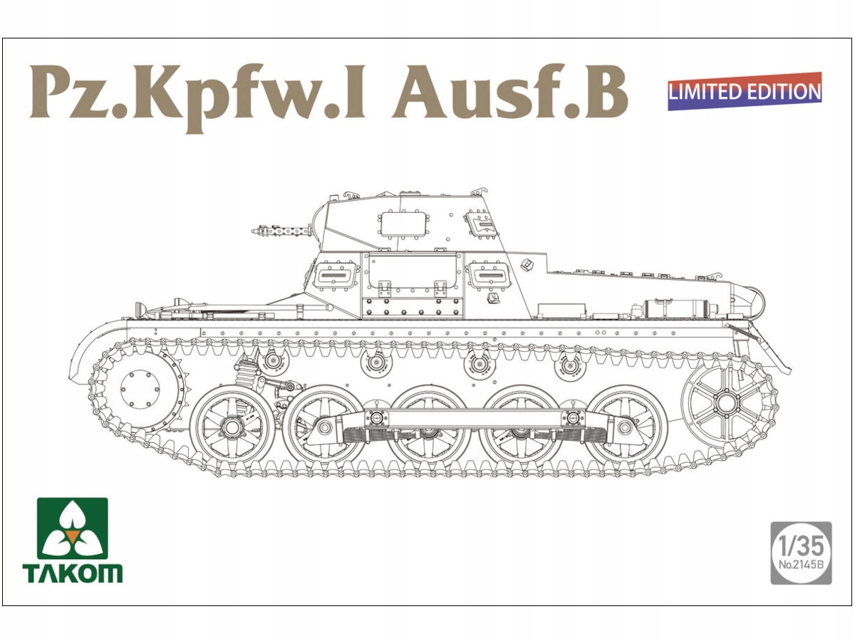 Tank Panzerkampfwagen PzKpfw I Ausf.B model 2145B Takom