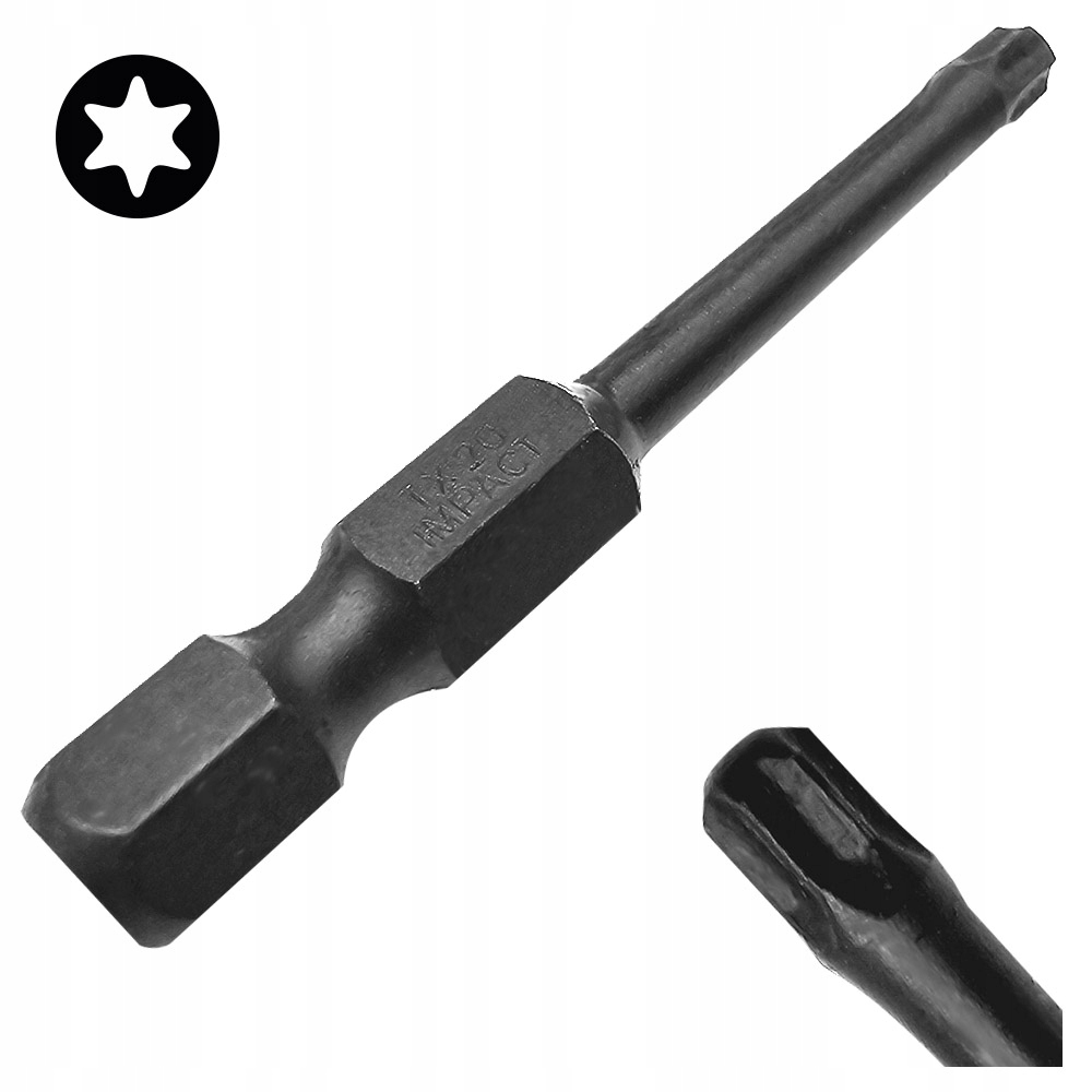 Bit Końcówka Udarowa TX20 50mm Gwiazdkowy Torx Torsion Impact Cobit 1szt
