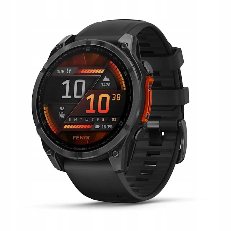 Športové hodinky Garmin Fenix 8 Amoled 47 mm, čierne