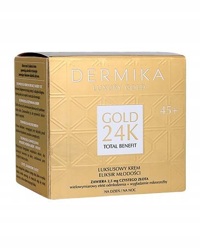 Dermika Luxury Gold 24K Omlazující a modelující krém 45+den/noc 50 ml