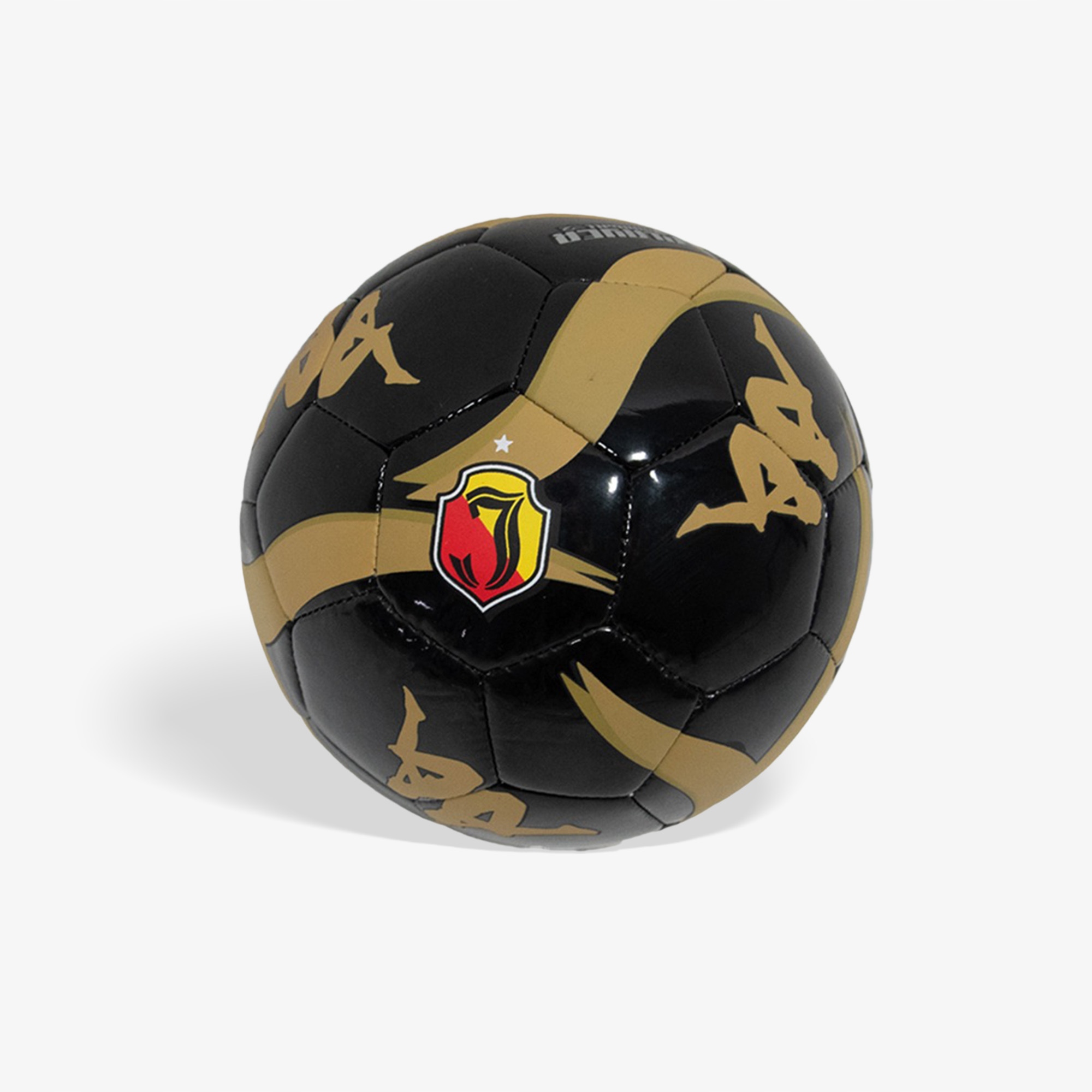 Piłka Czarno Złota z herbem Jagiellonia Białystok dla kibica rozmiar "5"