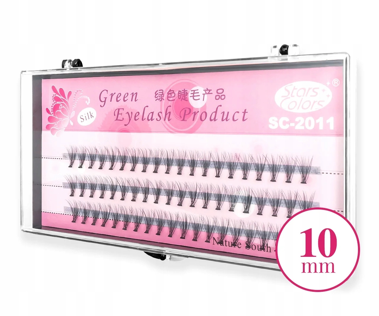 RZĘSY KĘPKI RZĘS SILK GREEN EYELASH C 10MM Marka Stars Colors