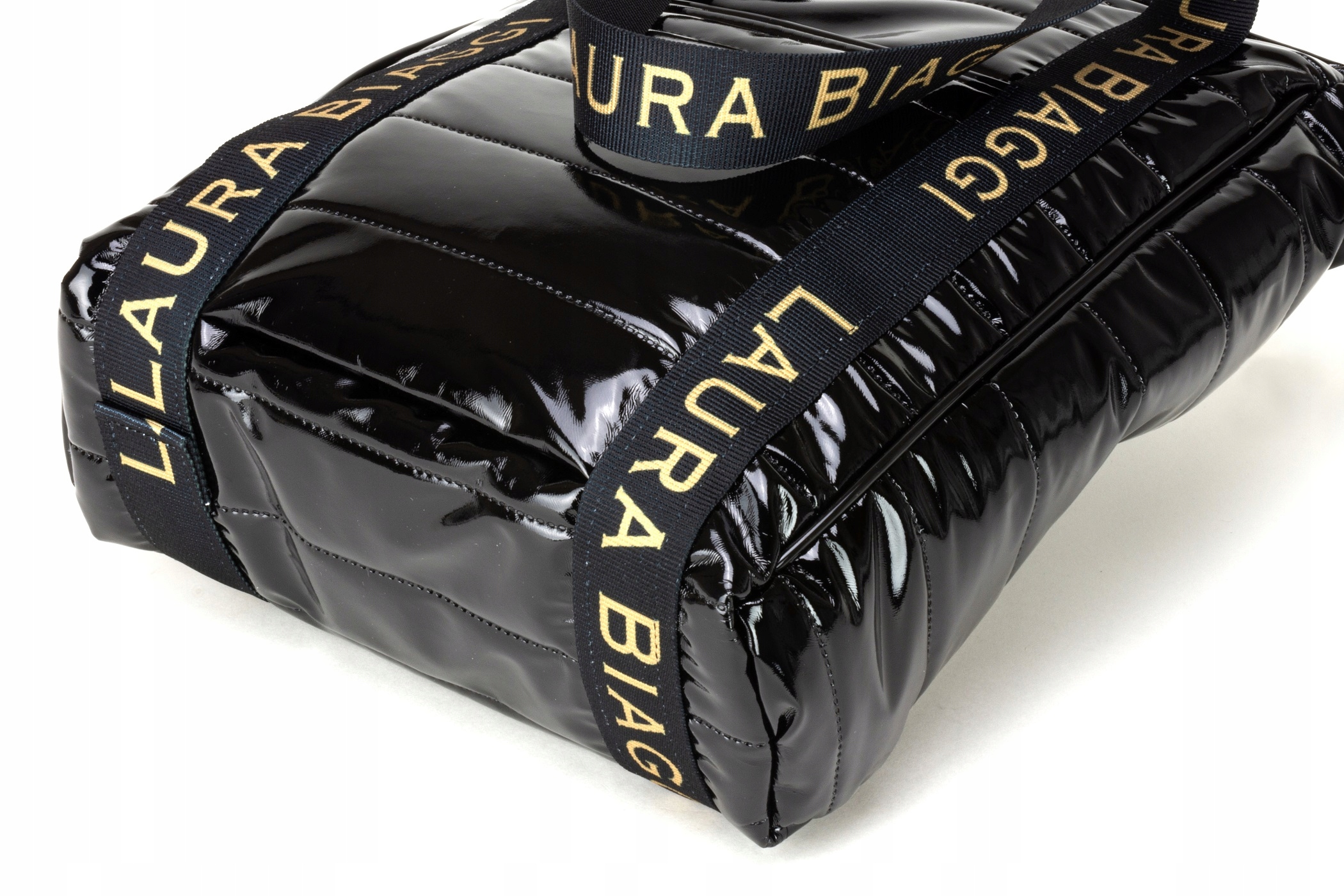 TOREBKA SHOPPER LAURA BIAGGI BEŻOWA POLSKA TORBA Materiał dominujący skóra ekologiczna