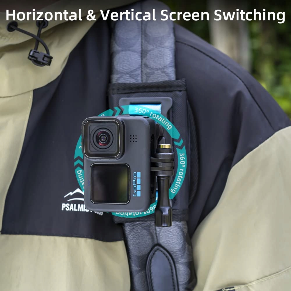 SUREWO Plecakowy Uchwyt Na Ramię Do GoPro Hero DJI Osmo i Kamer Sportowych — miniatura 4