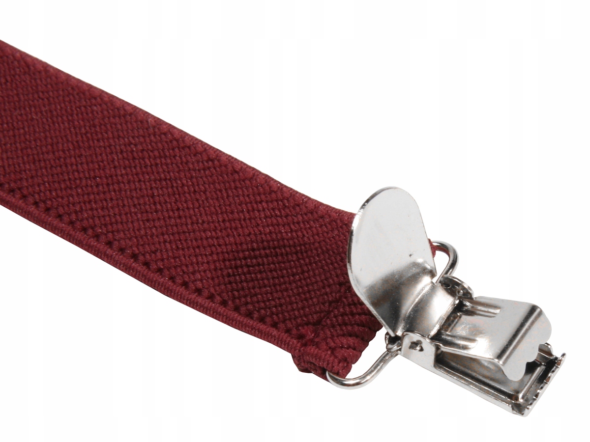 SZELKI DO SPODNI 2,5 cm - BORDOWE Płeć mężczyzna