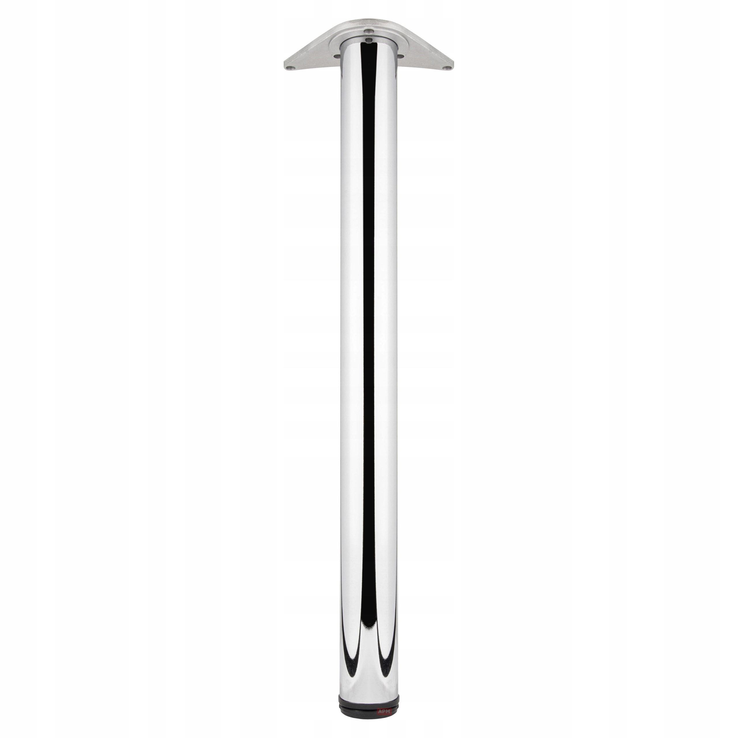 NOGA MEBLOWA DO STOŁU BLATU CHROM H-710 MM FI-60