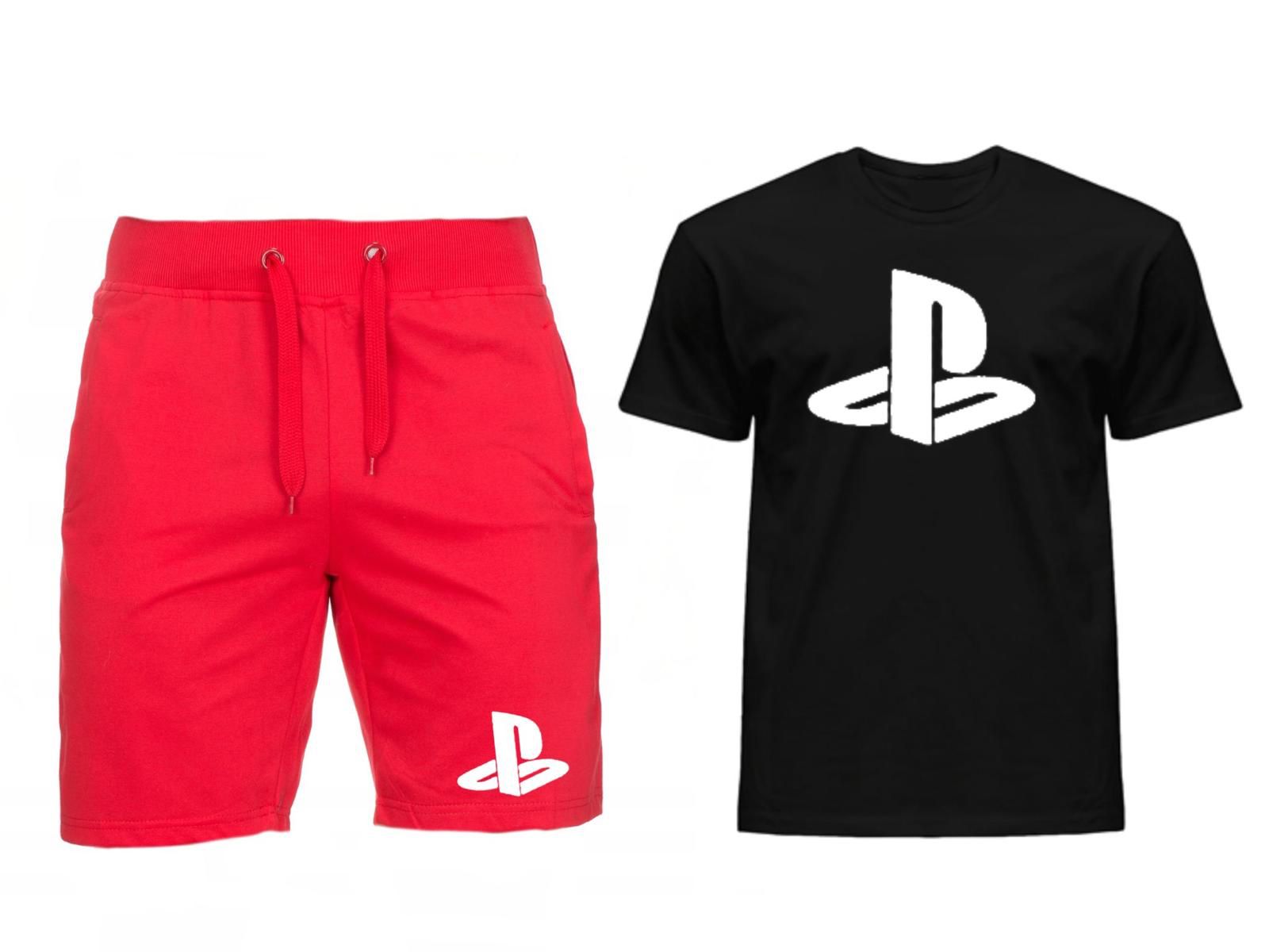 Komplet Tričko Kraťasy Playstation Pánské XL