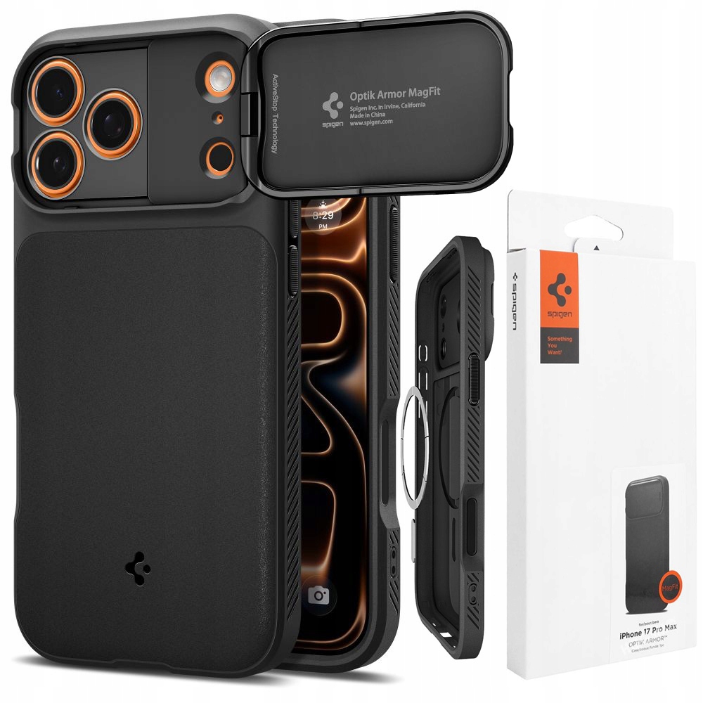 Pouzdro pro Apple iPhone 17 Pro Max, Spigen, krytka fotoaparátu kryt
