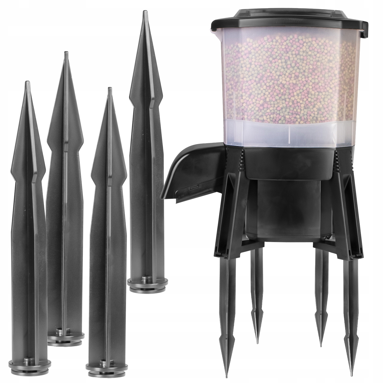 Levně Automatické Krmítko Pro Ryby V Jezírku Solární 6 L, Objem