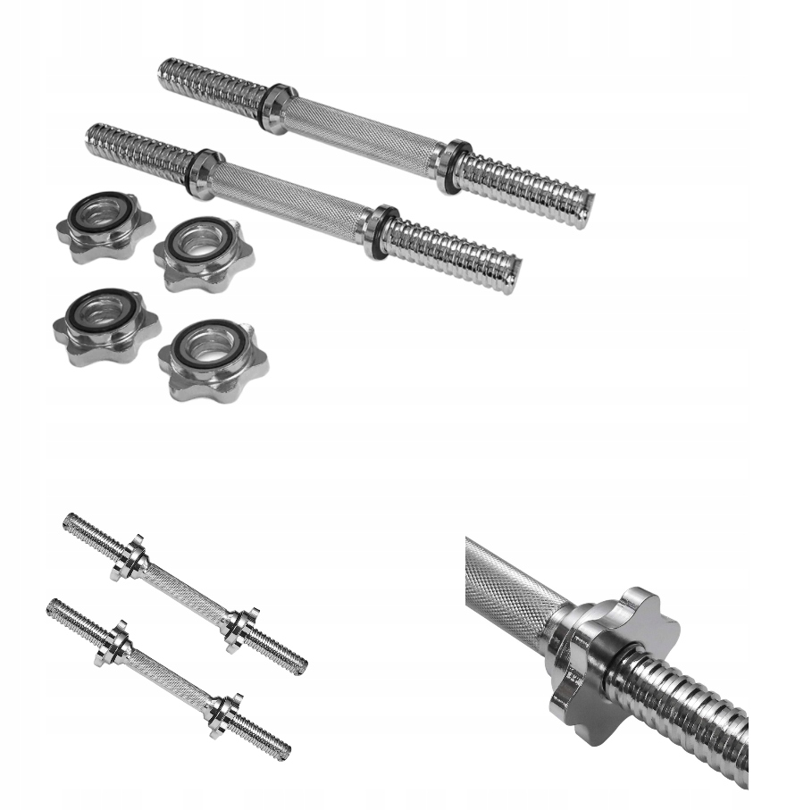 GRYF PROSTY ŚRUBOWY 37CM 25MM DO HANTLI 2 SZT*HIT* Kod producenta 05-CBR37/25