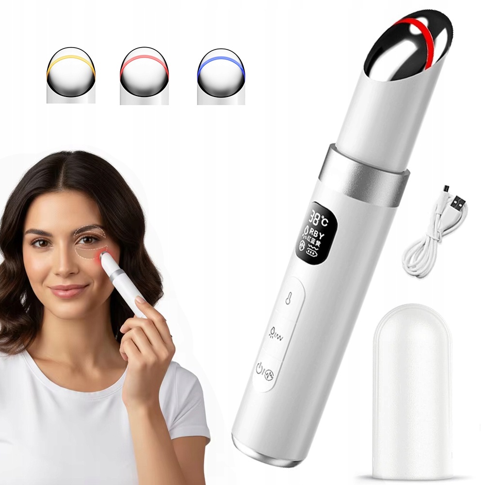 Masážní Přístroj Na Obličej A Rty Fototerapie Led Vibrace Ems Beauty