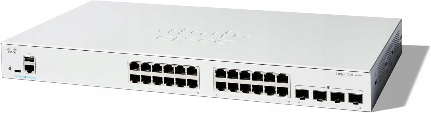 Cisco Catalyst switch C1300-24T-4X (24xGbE, 4xSFP+, fanless) C1300-24T-4X