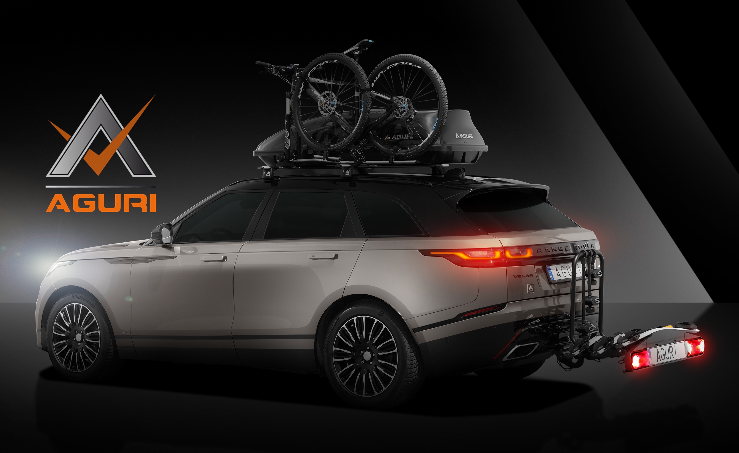 AGURI ACTIVE 2 rowery BAGAZNIK UCHWYT ROWEROWY HAK Product Length 73 cm