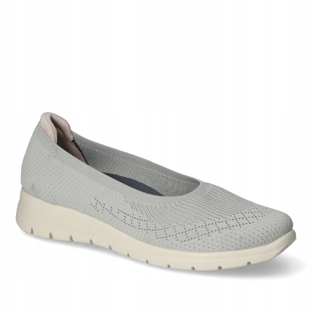 Pohodlné dámské polobotky Fly Flot Světle šedá Látkové Elastické 36
