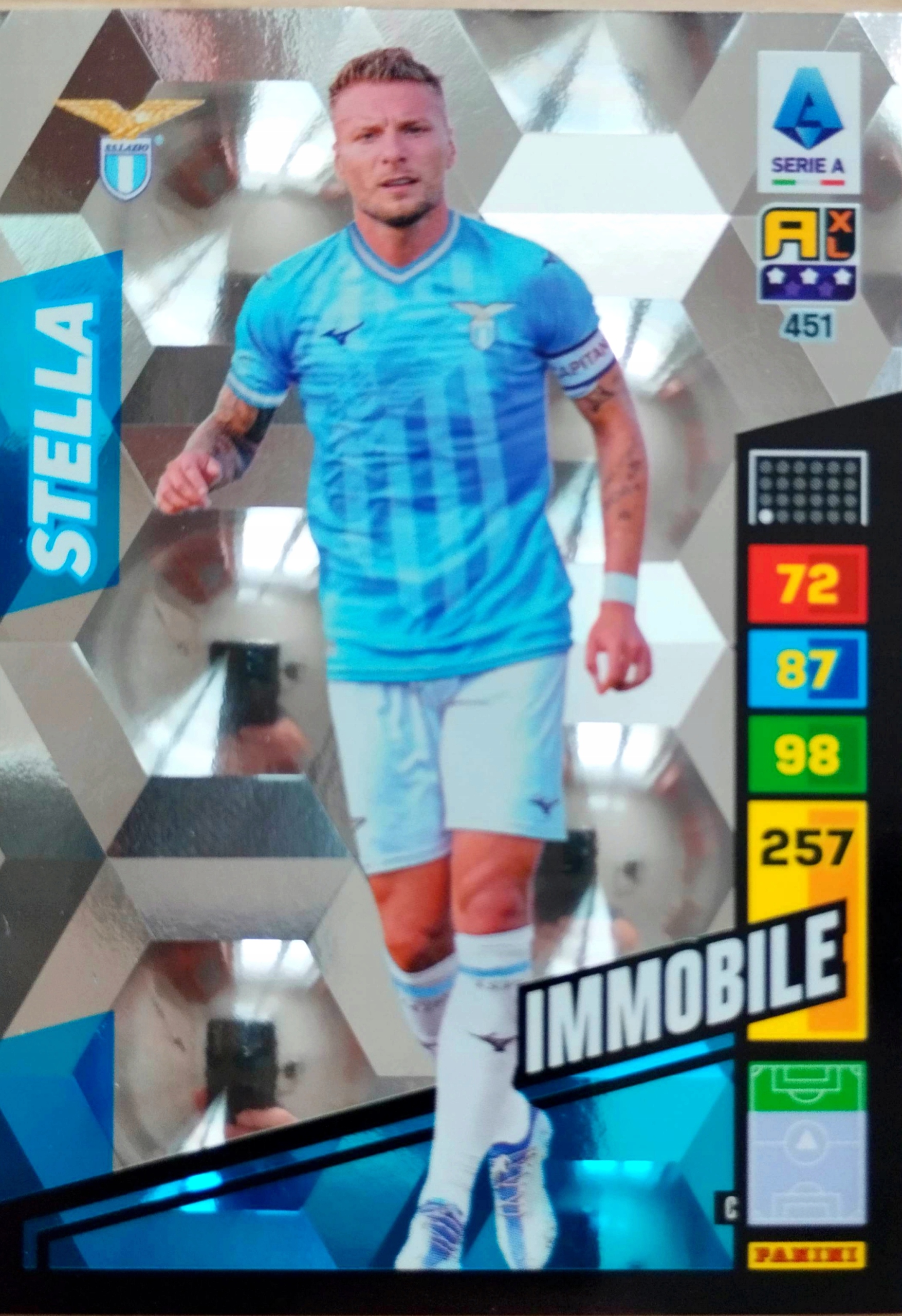 Panini Calciatori Liga Włoska 2023 2024 Stella 451 Immobile Lazio