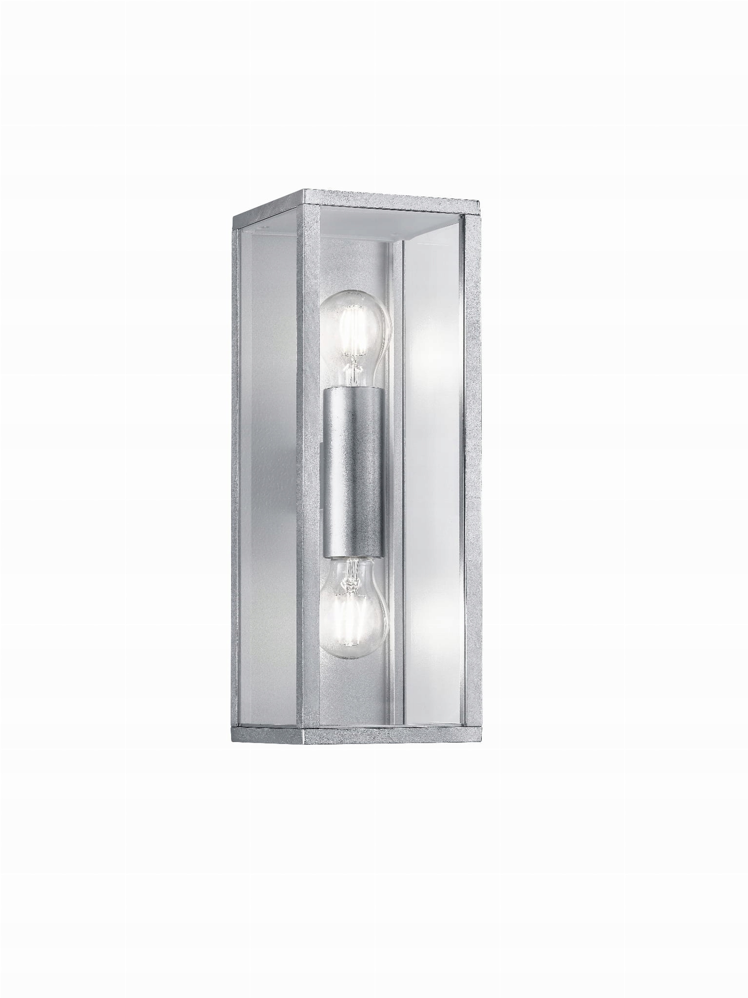 Fasádna lampa vonkajšia nástenná strieborná Trio