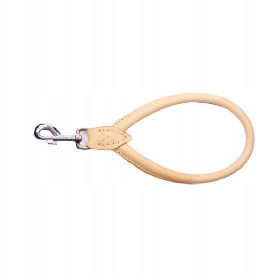 Levně Dingo Kožená rukojeť kulatá 1,2 x 33 cm, příroda