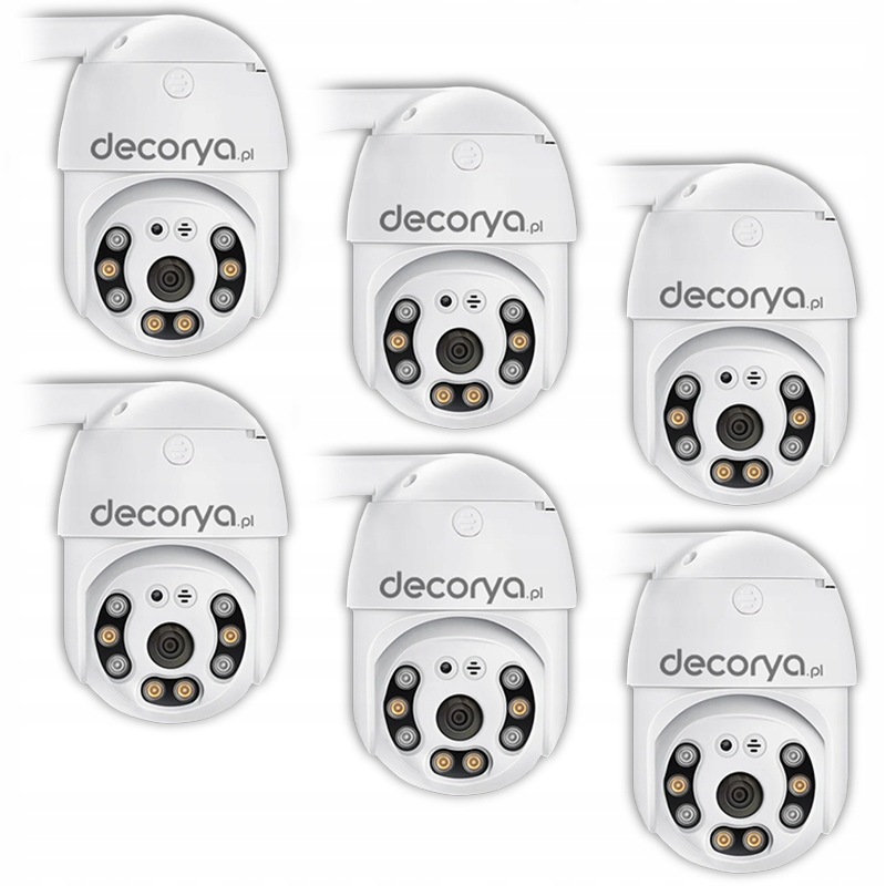 6X Wifi Ip Otočná Venkovní Monitorovací Kamera Full Hd Zoom Detekce IP66
