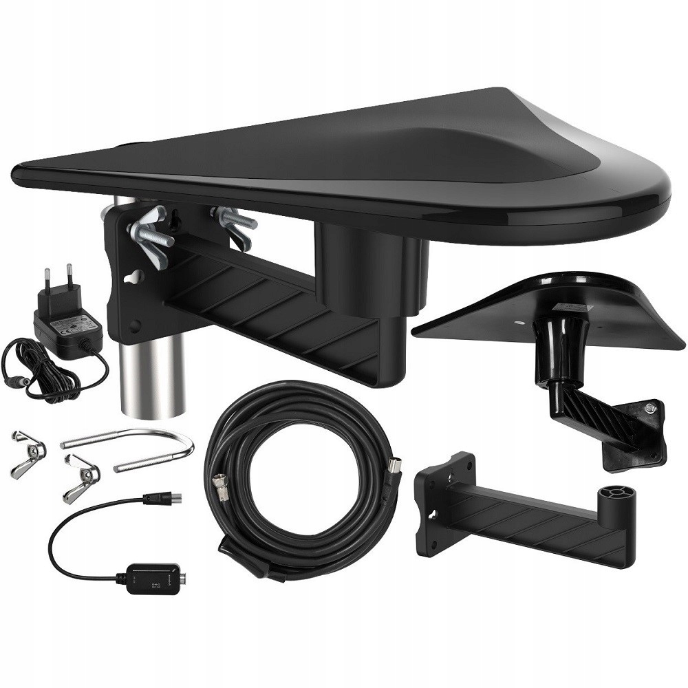 Všesměrová Anténa DVB-T2 Hd MUX8 Aktivní 360 Tv 4K