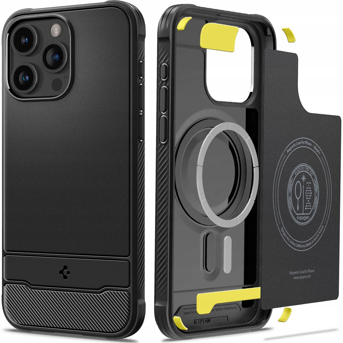 Etui do iPhone 15 Pro Max, Spigen Rugged Mag, case do MagSafe, futerał