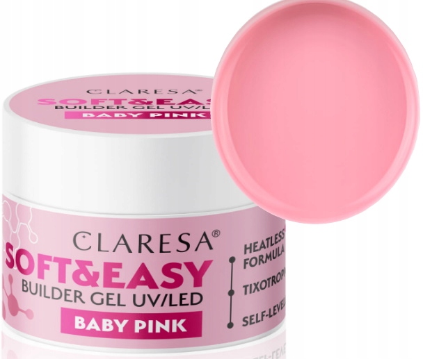 Claresa żel budujący Soft&Easy Baby Pink 45g
