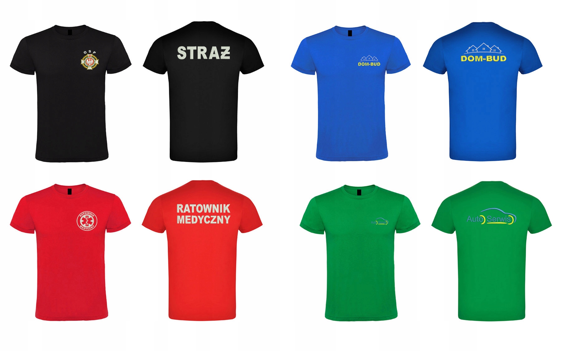 5 szt Koszulka z haftem FIRMA logo HAFT 190g Marka JHK