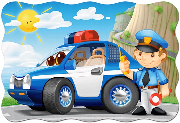 PUZZLE MAXI 20 EL. AUTO RADIOWÓZ POLICJA 4+