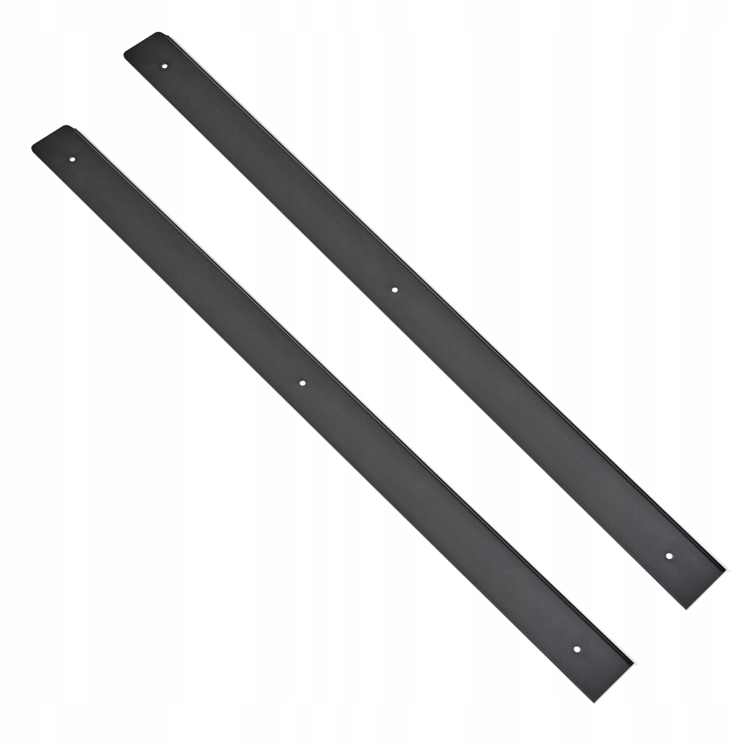 2 x Kuchyňská Lišta Na Boční Desku Nábytková K 38 Levá Černá