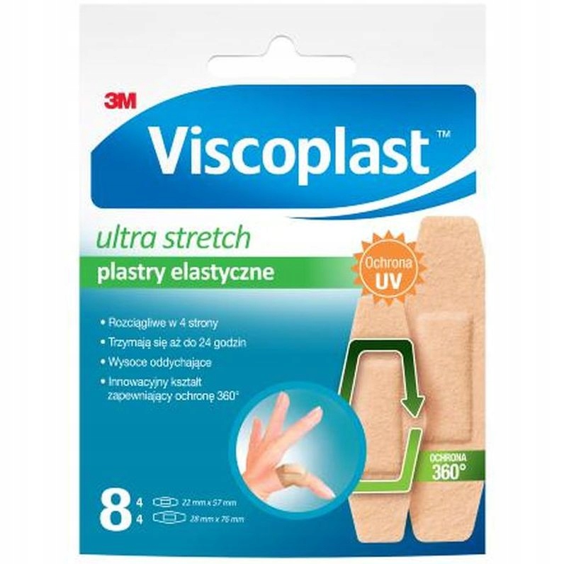 

Viscoplast Ultra Stretch Plastry elastyczne 8sztuk