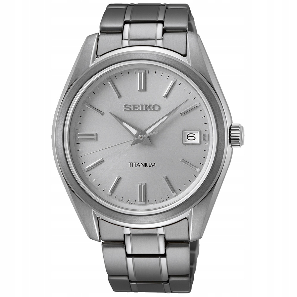 Zegarek Męski Seiko SUR369P1 szary bransoleta