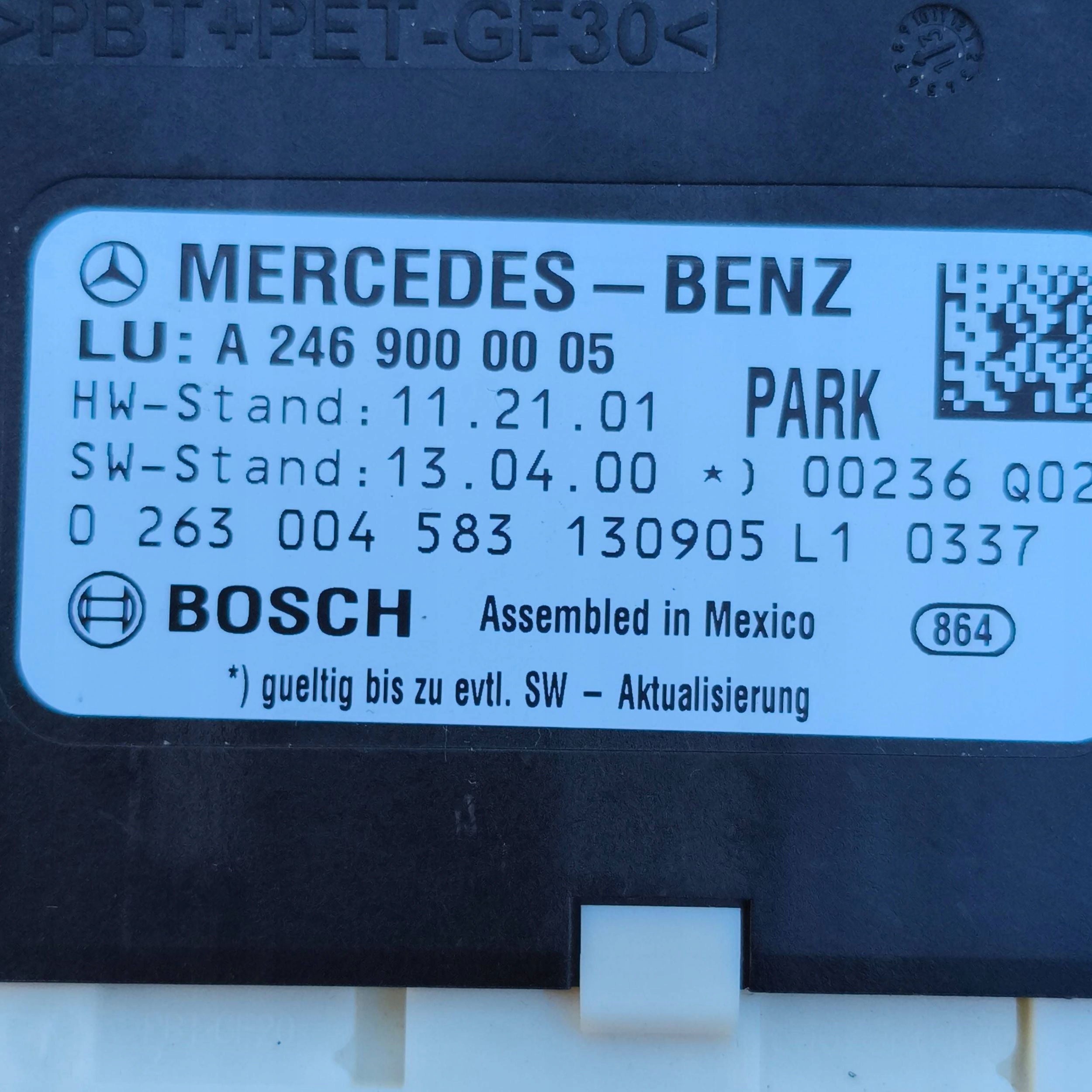 Mercedes-Benz GLK (X204) modulo PDC czujnikow parcheggio