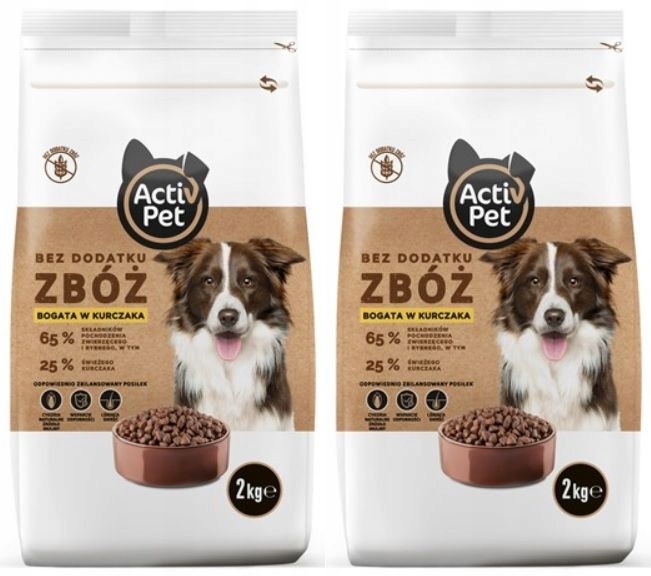 Activ Pet sucha karma dla psa Bez Dodatku Zbóż kurczak 4 kg