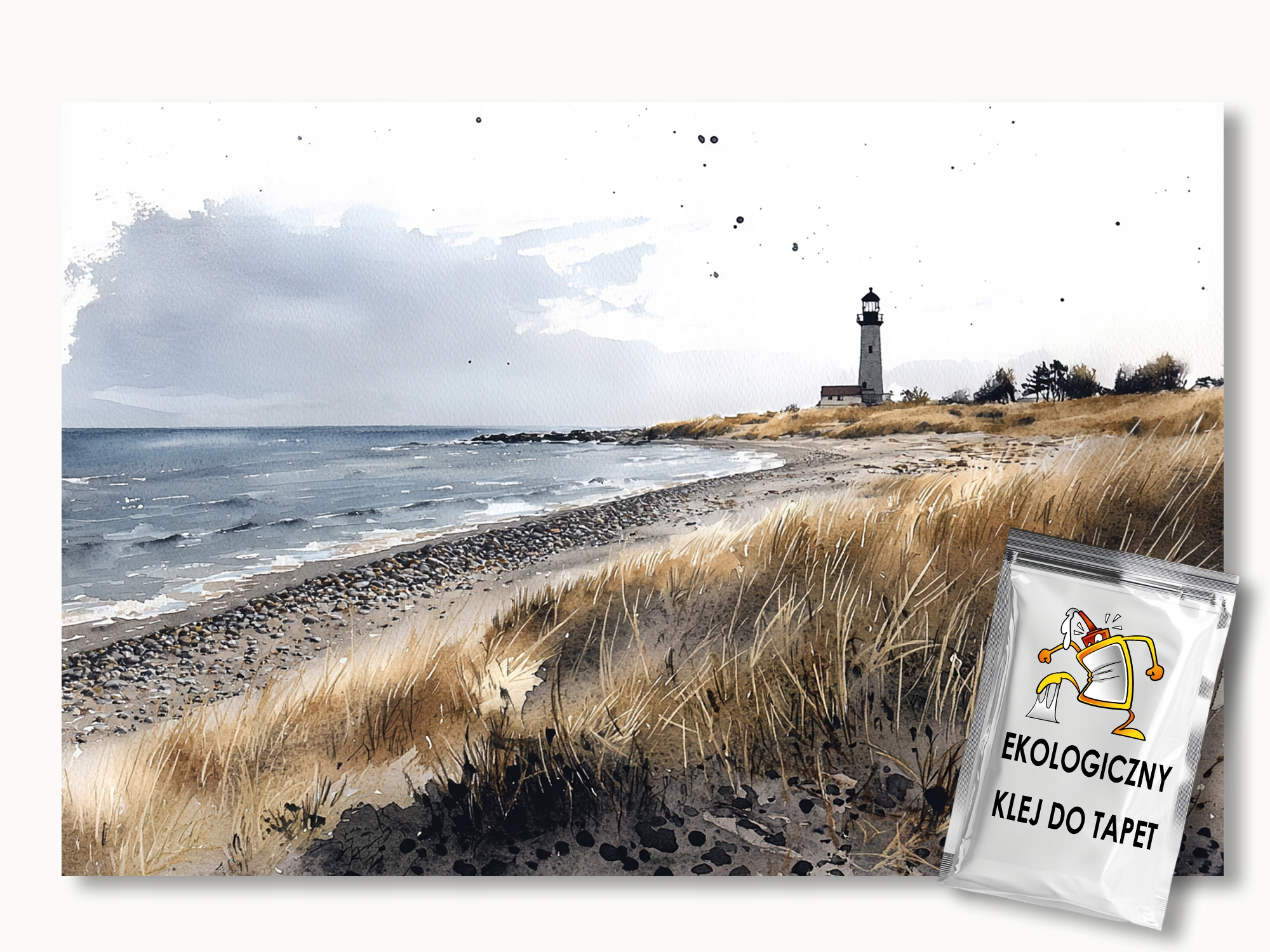 Fototapeta Flizelina Krajina Moře Pláž Maják 400x280 110g