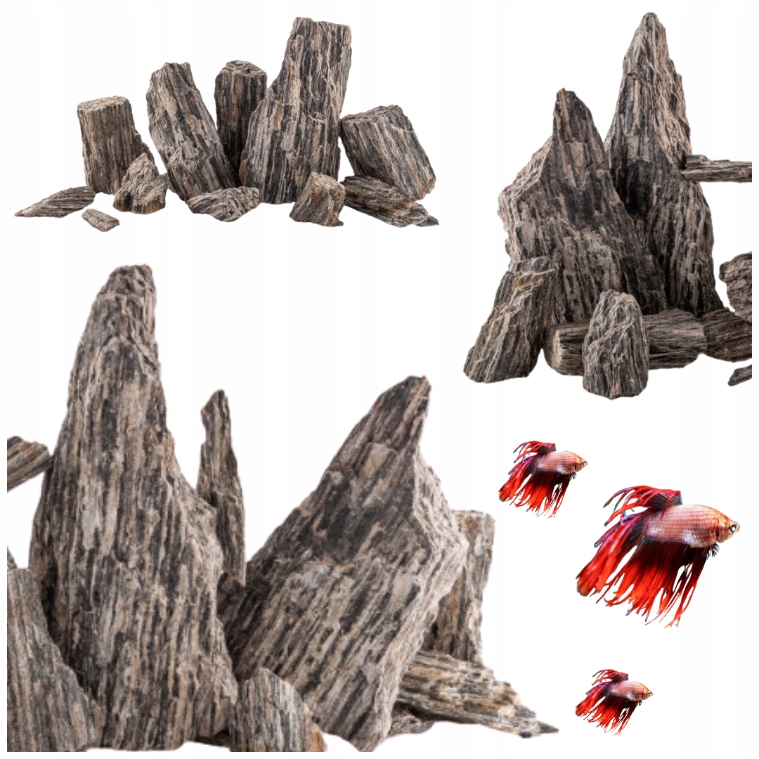 24 kg stromová břidlice Sada skal pro akvárium