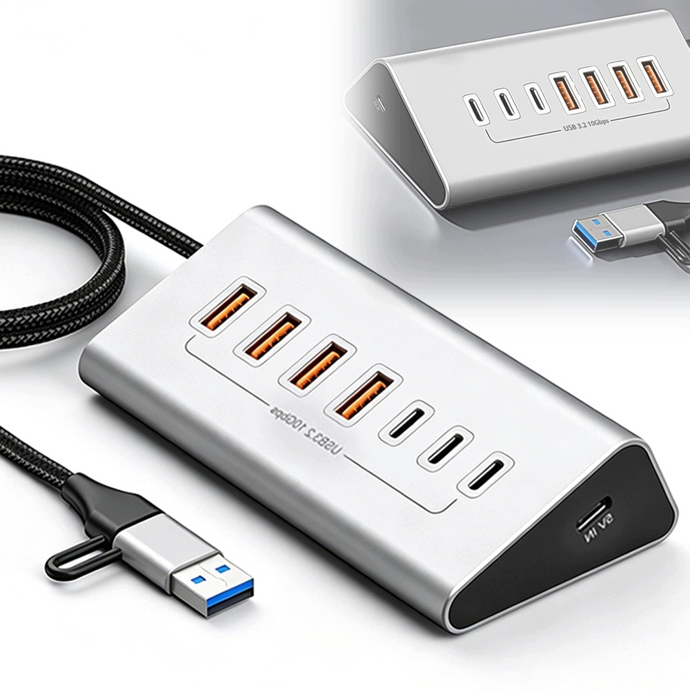 Aktivní Usb Hub 7 Portů Usb 3.2 Rozbočovač 7v1