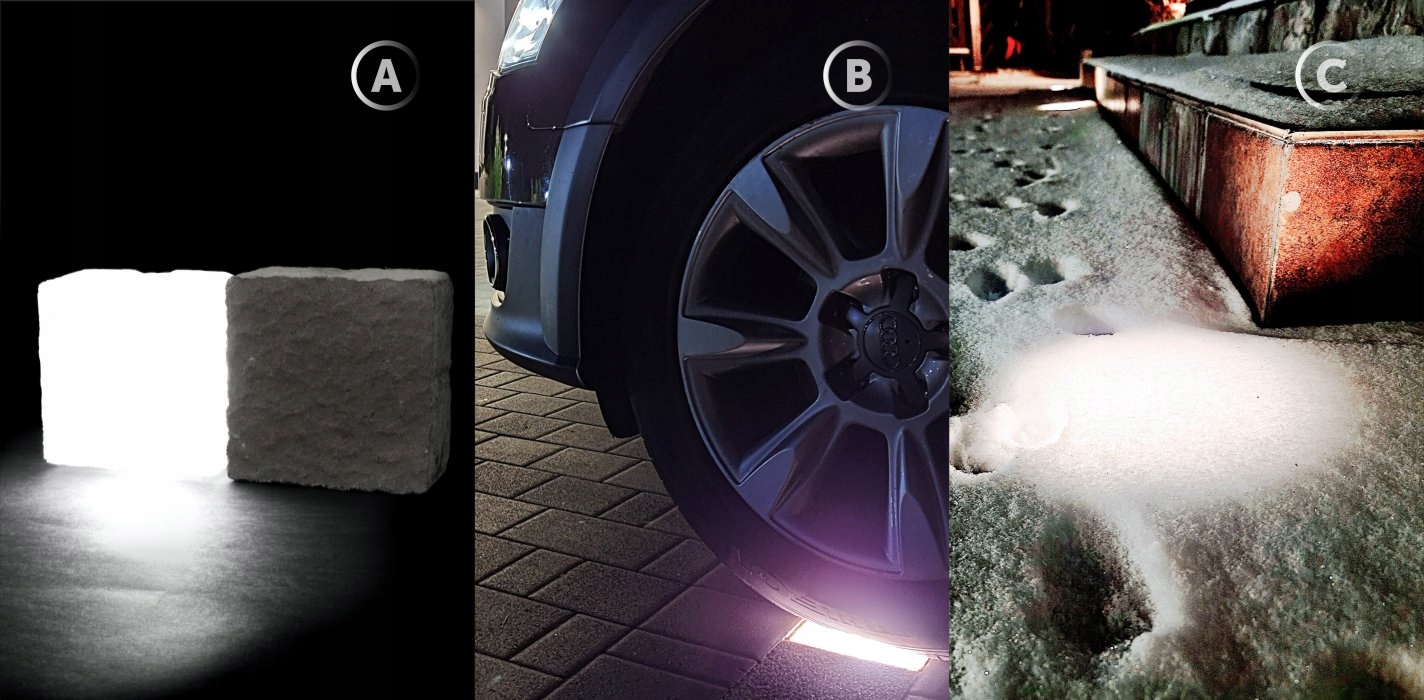 14x Kostka Brukowa LED 24V 20x10cm BZ 5300K IP68 Jasność 800 lm