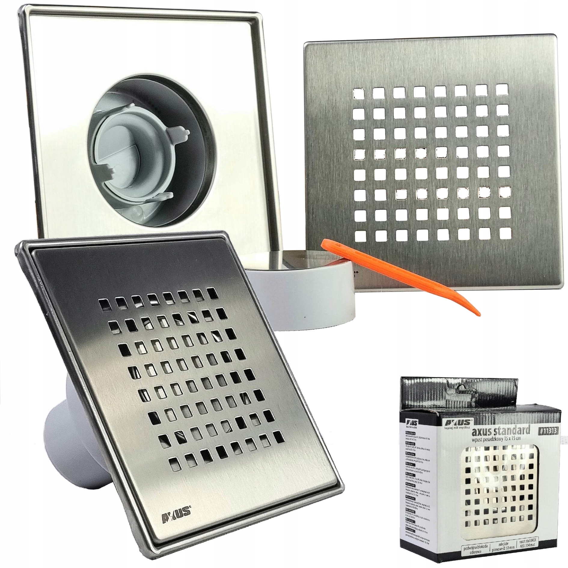 

Wpust Podłogowy Kratka Ściekowa Antyzapach 15 ⌀50