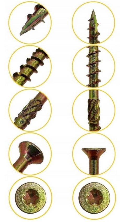 WKRĘTY CIESIELSKIE DO DREWNA CS 6x280 TORX ŁEB STOŻKOWY DOMAX 100 SZTUK Producent Domax