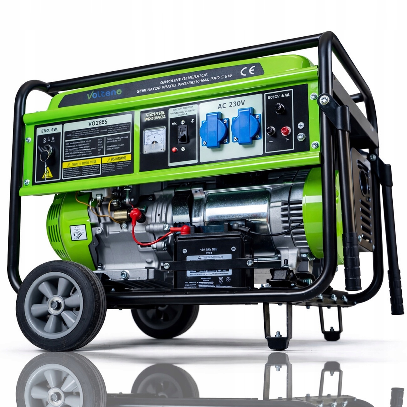 PROFESJONALNY AGREGAT PRĄDOTWÓRCZY 5,5 kW EL-START AVR+ MIEDŹ STOJAN VOLTE