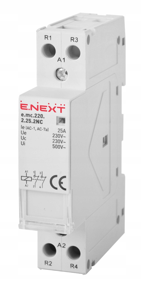 

Stycznik modułowy e.mc. 2р, 25А, 2NC, 220V
